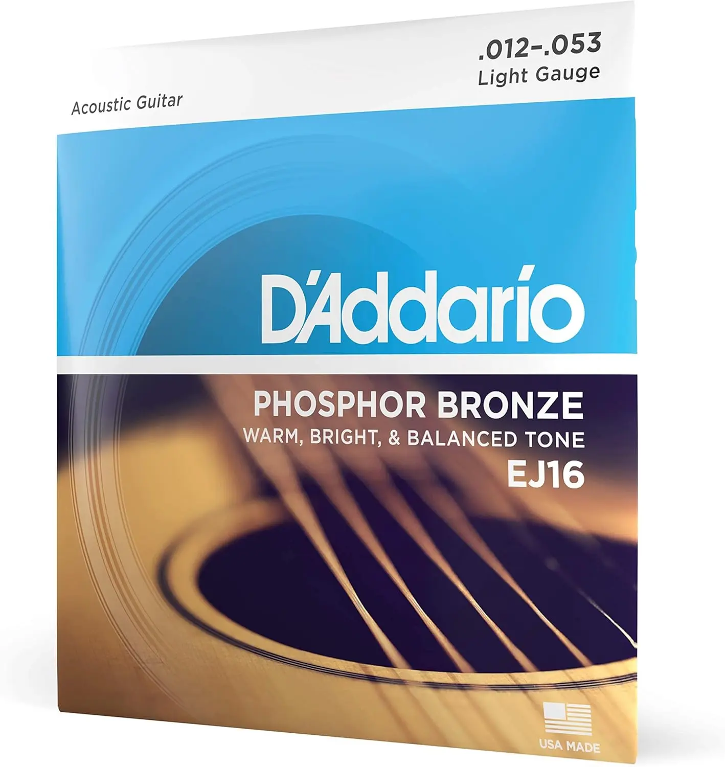 D'Addario EJ16 Phosphor Bronze Light Acoustic Strings